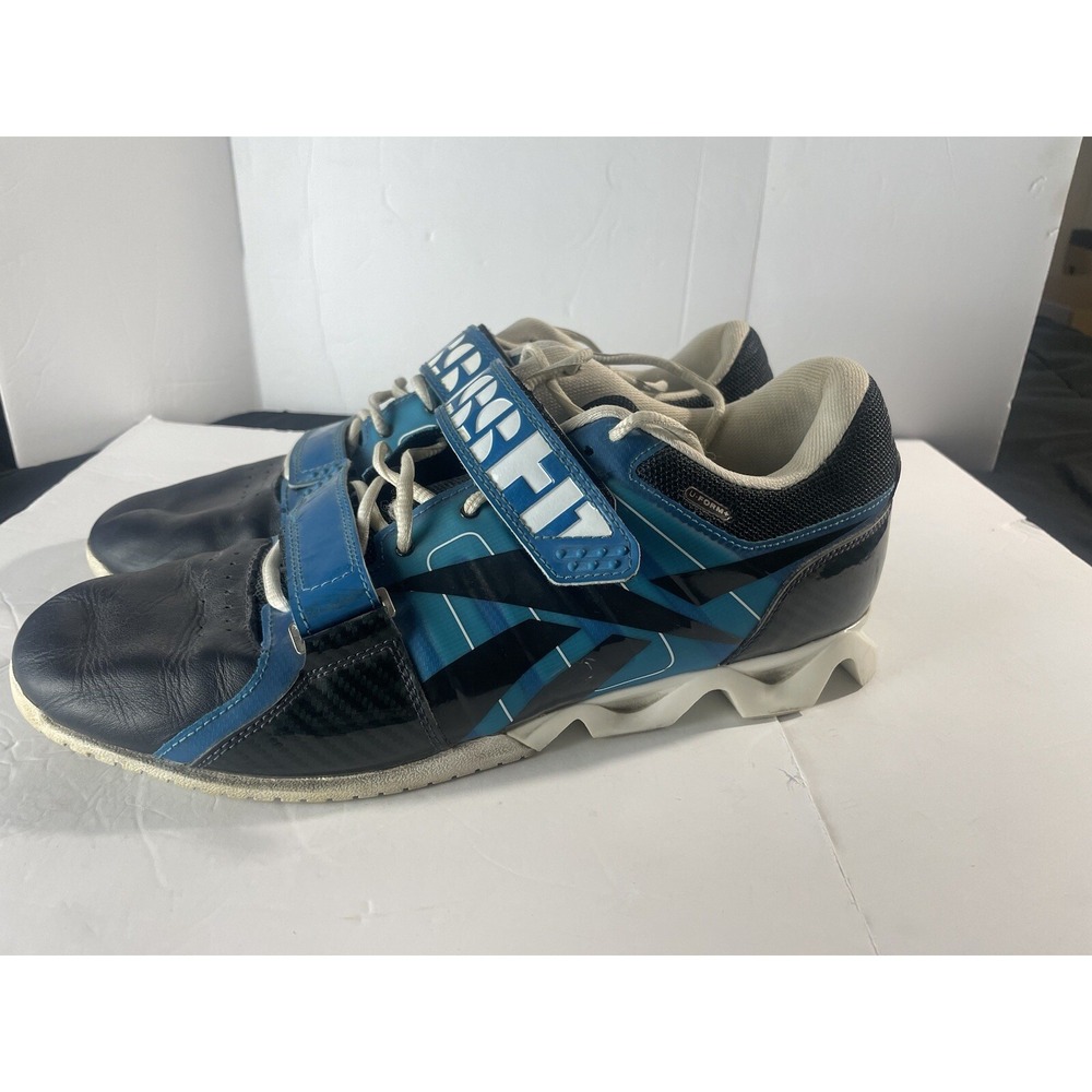 Reebok Men's Blue Leather CrossFit  U- Form weight Lifting Shoes Sz 13 Reebok C
